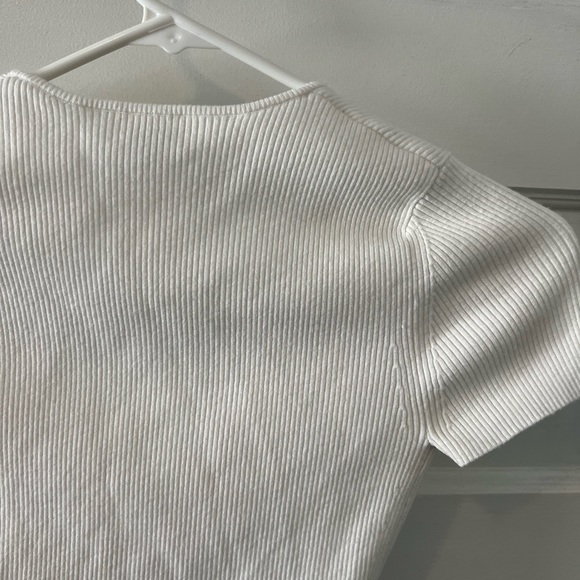 Aritzia Wilfred All Tied Up Sweater White Size XS - Picture 9 of 11